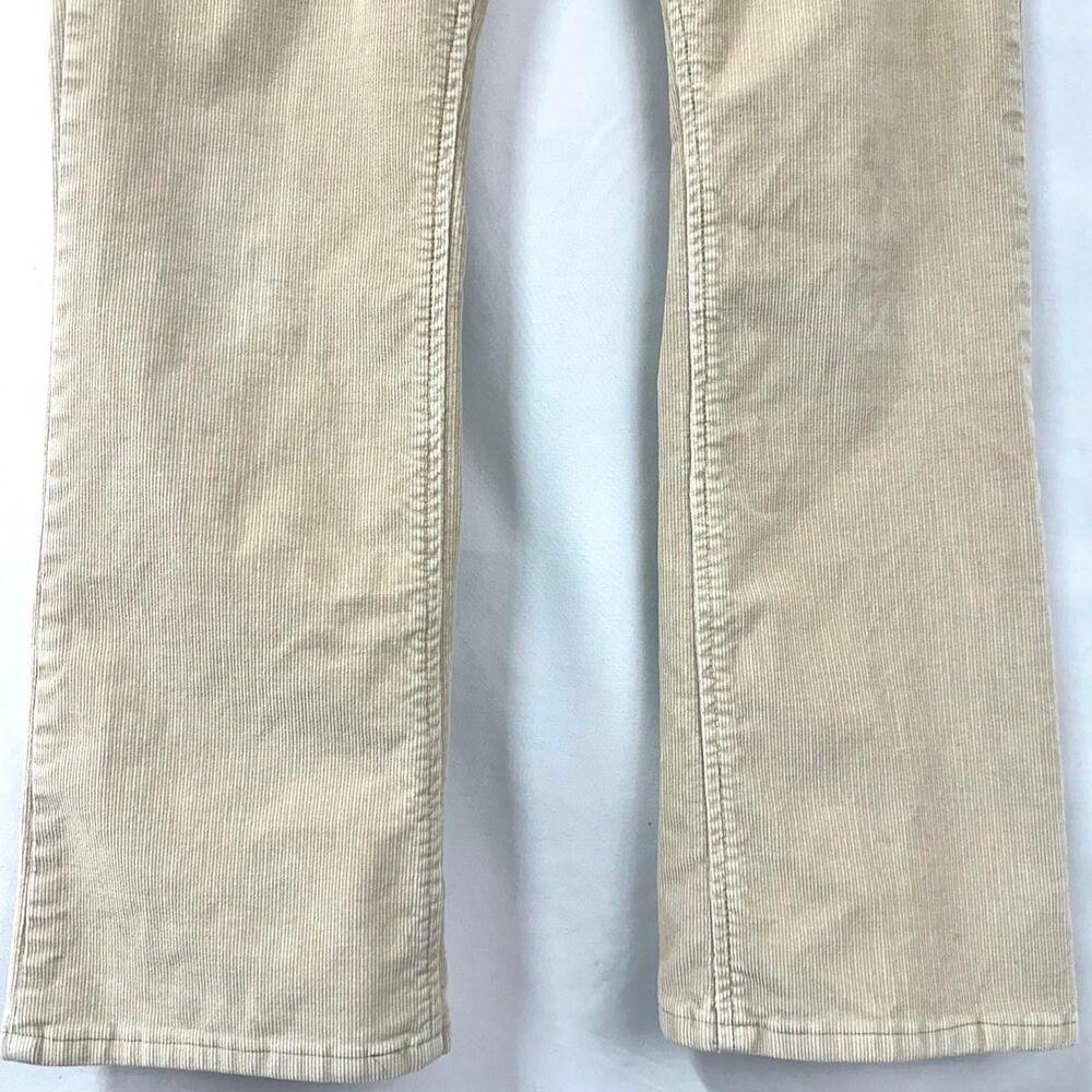 GAP Y2K‎ Low Rise Bootcut Flare Tan Corduroy Pants Womens 30" Waist 2000s Indie - Picture 4 of 7